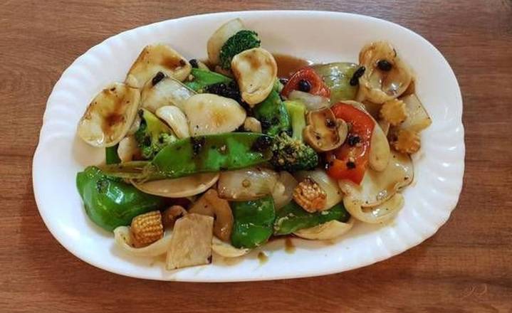 Squid with Black Bean Sauce /  豉椒鱿鱼